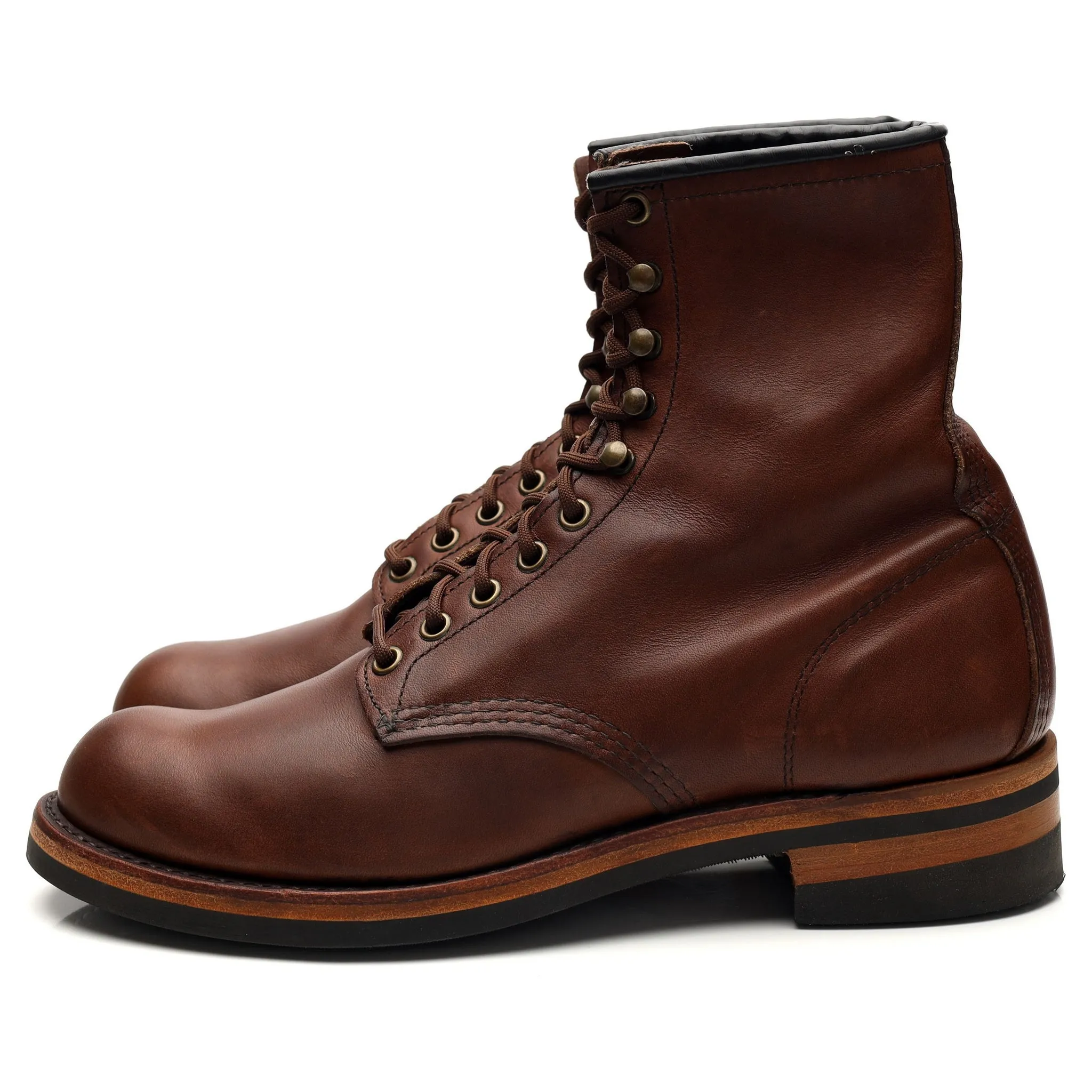 '2943 Harvester' Brown Leather Boots UK 8.5