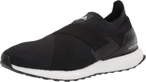 adidas Women's Ultraboost DNA Running Shoe, Black/Black/Acid Orange (Slip-on), 5