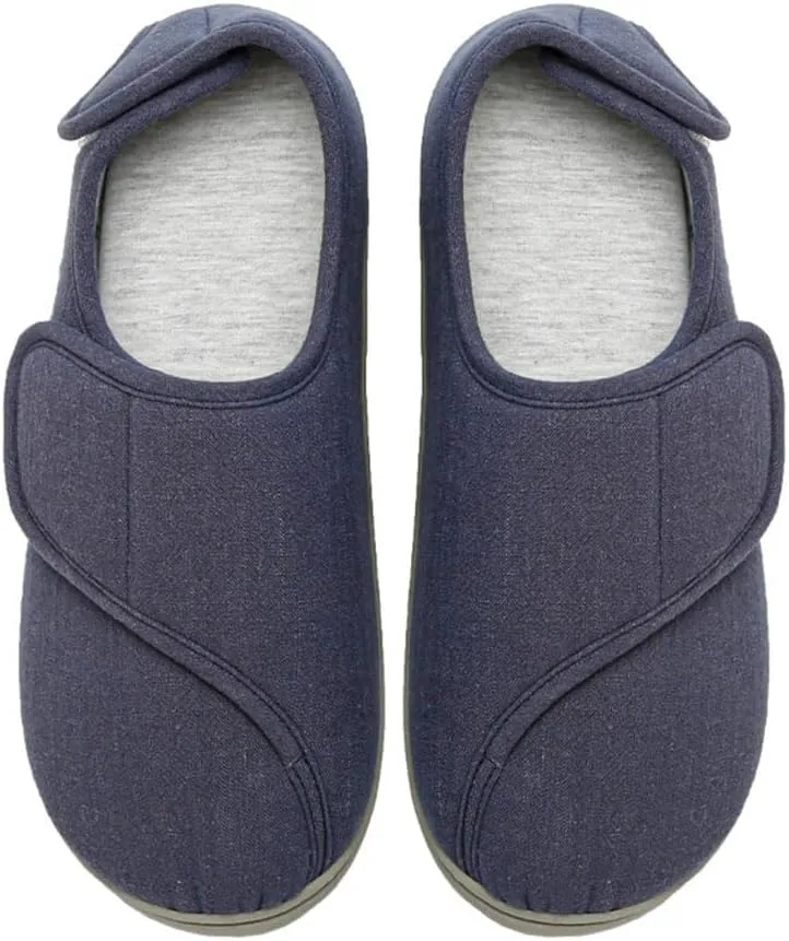 Adjustable Slippers, Shoes for Swollen Feet, Diabetic Edema Velcro Shoes, Suitable for Plantar Fasciitis, Bunions, Arthritis