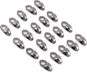 Alloy Boot Lace Hooks Set 20pcs Versatile Repair Buckle for Climbing Hiking Outdoor Shoes and Handbag Straps Connecting