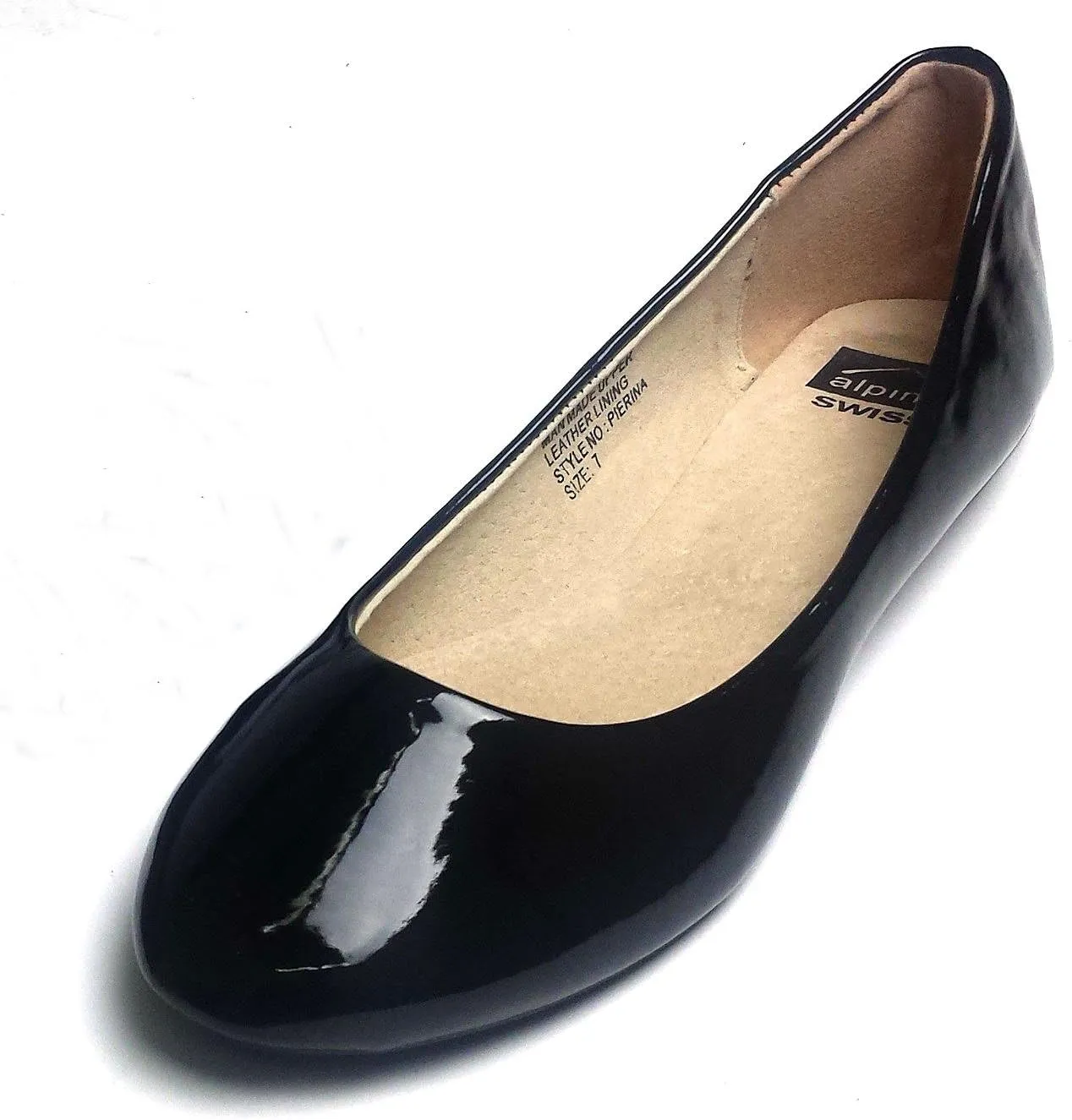 Alpine Swiss Womens Pierina Round Toe Ballet Flats