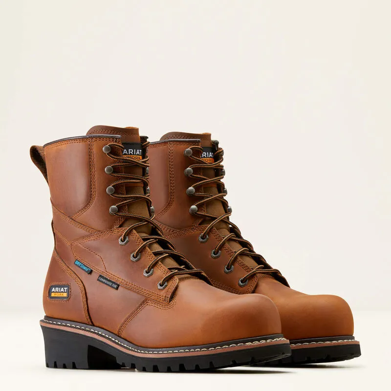 Ariat Men's Logger Shock Shield Waterproof Work Boot