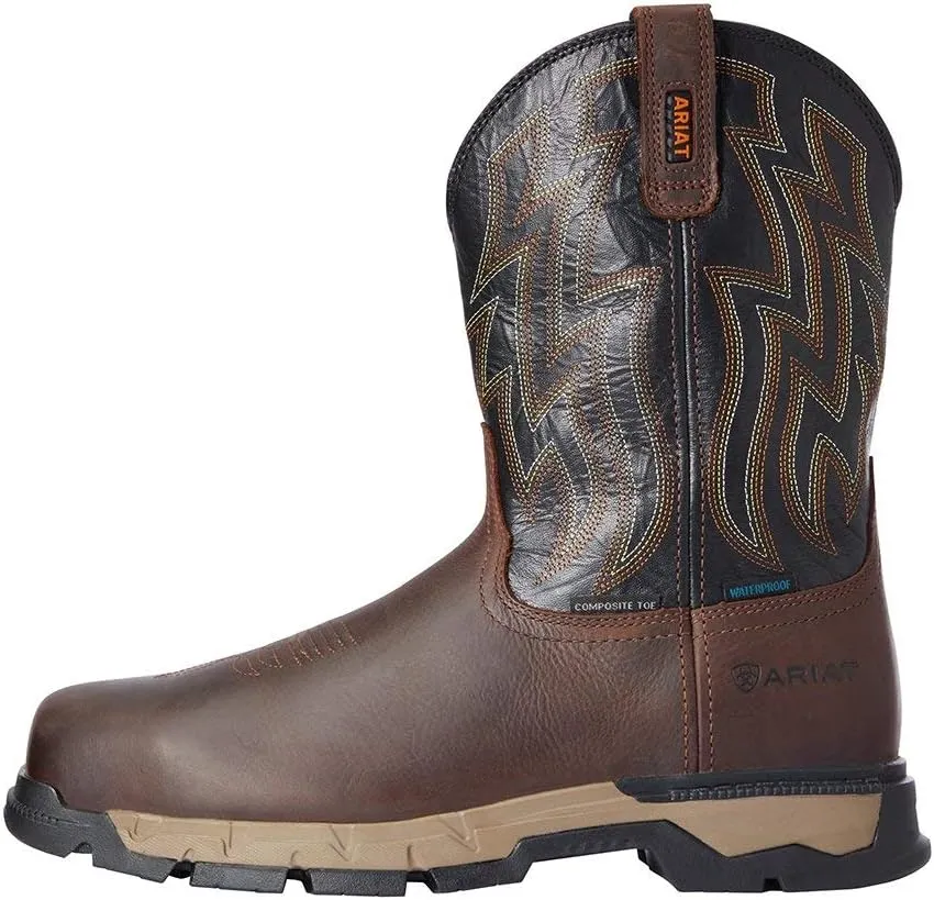 ARIAT Men's Rebar Flex Western Waterproof Composite Toe Work Boot