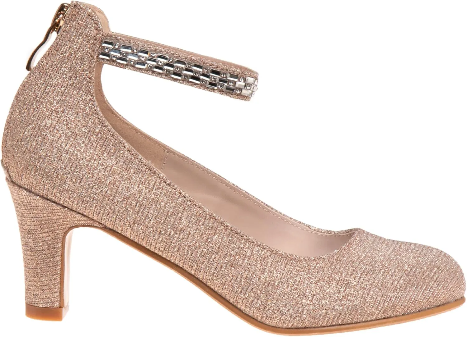 Badgley Mischka Girl's Ankle Strap Dress Pumps (Big Kid)