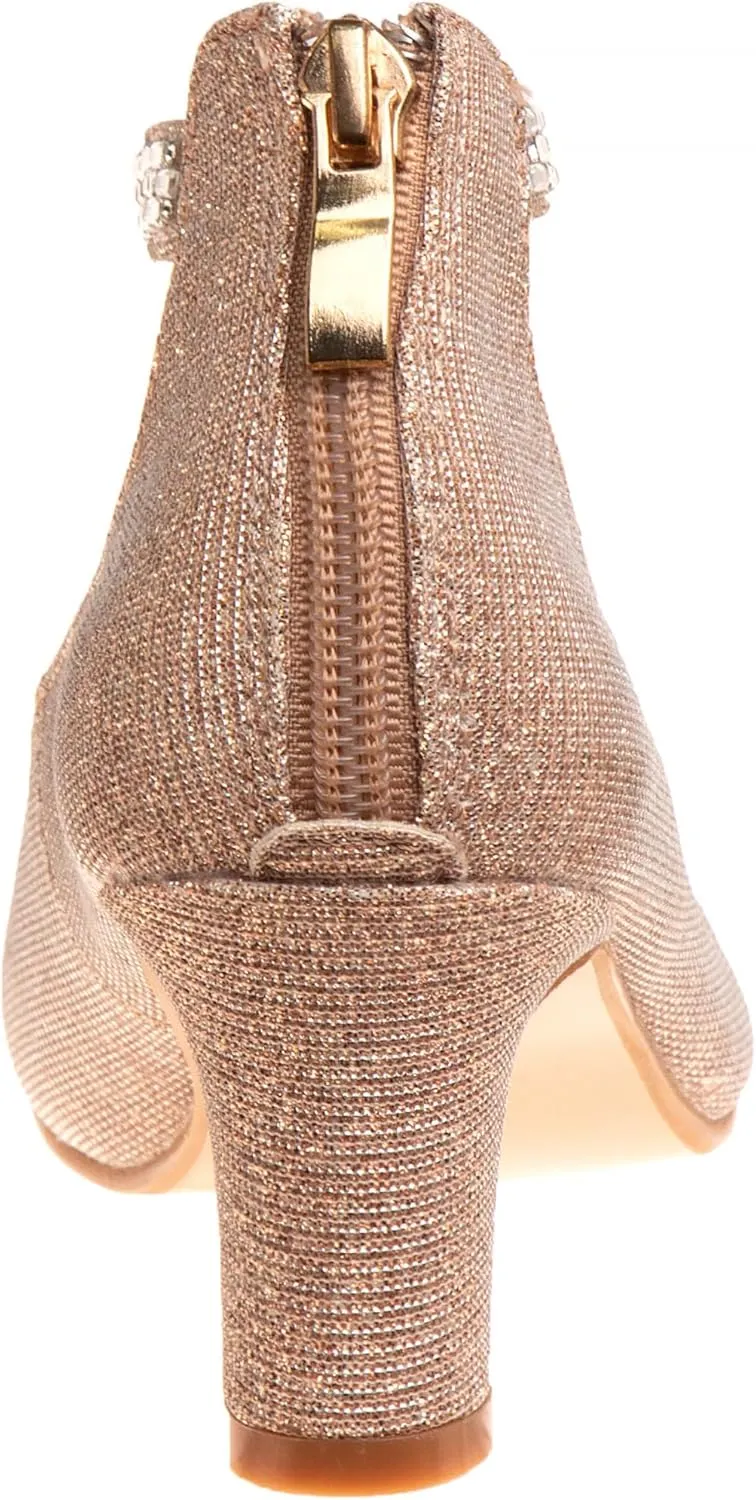 Badgley Mischka Girl's Ankle Strap Dress Pumps (Big Kid)