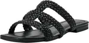 Bandolino Women's Sumer Flat Sandal, Black 001, 7