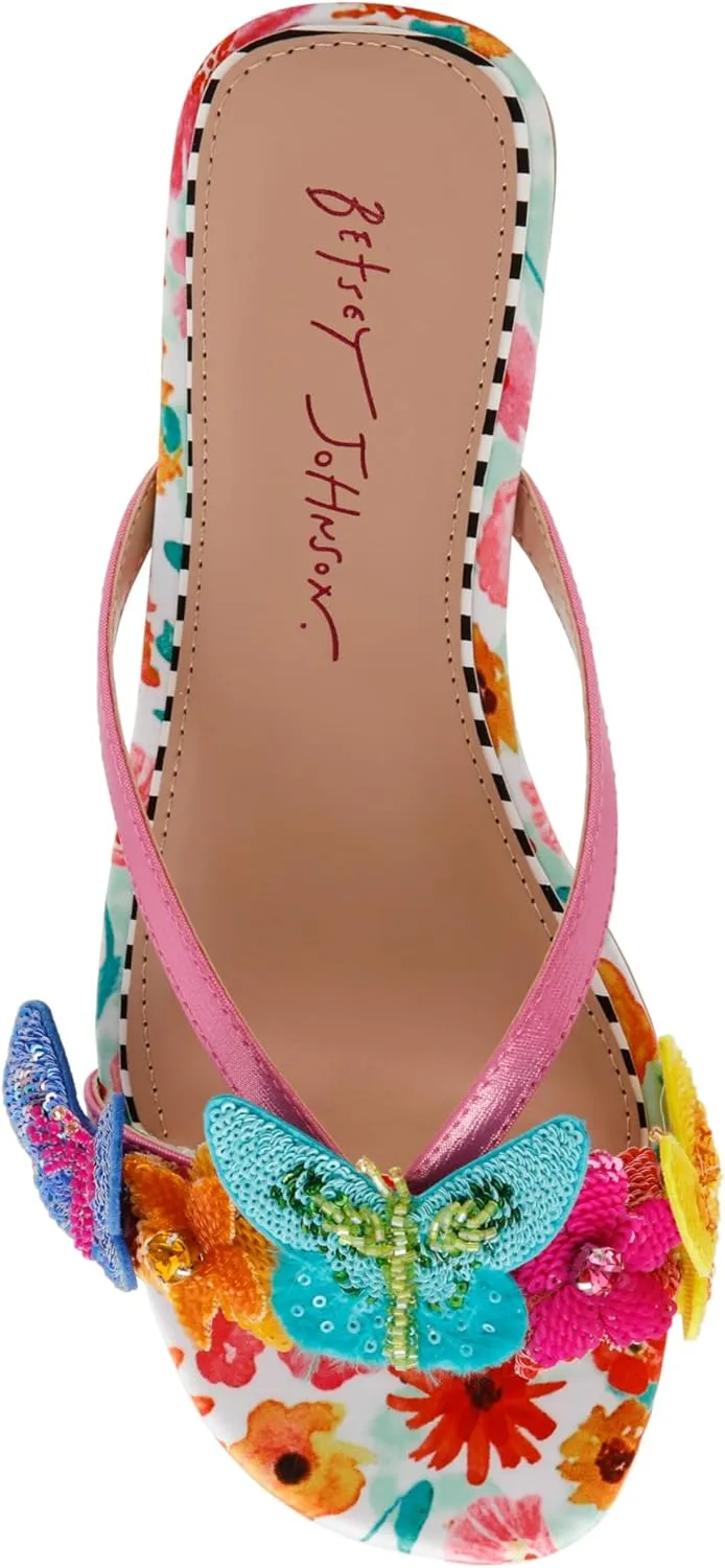 Betsey Johnson Women's Sellena Flat Sandal