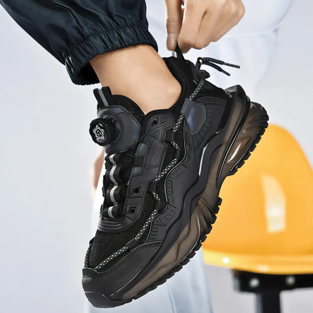 Black Mesh Trainers