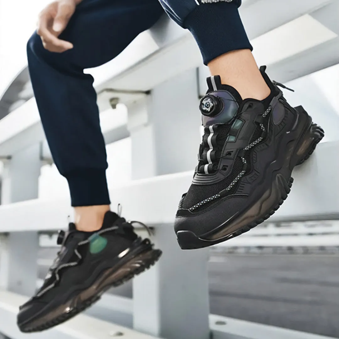 Black Mesh Trainers