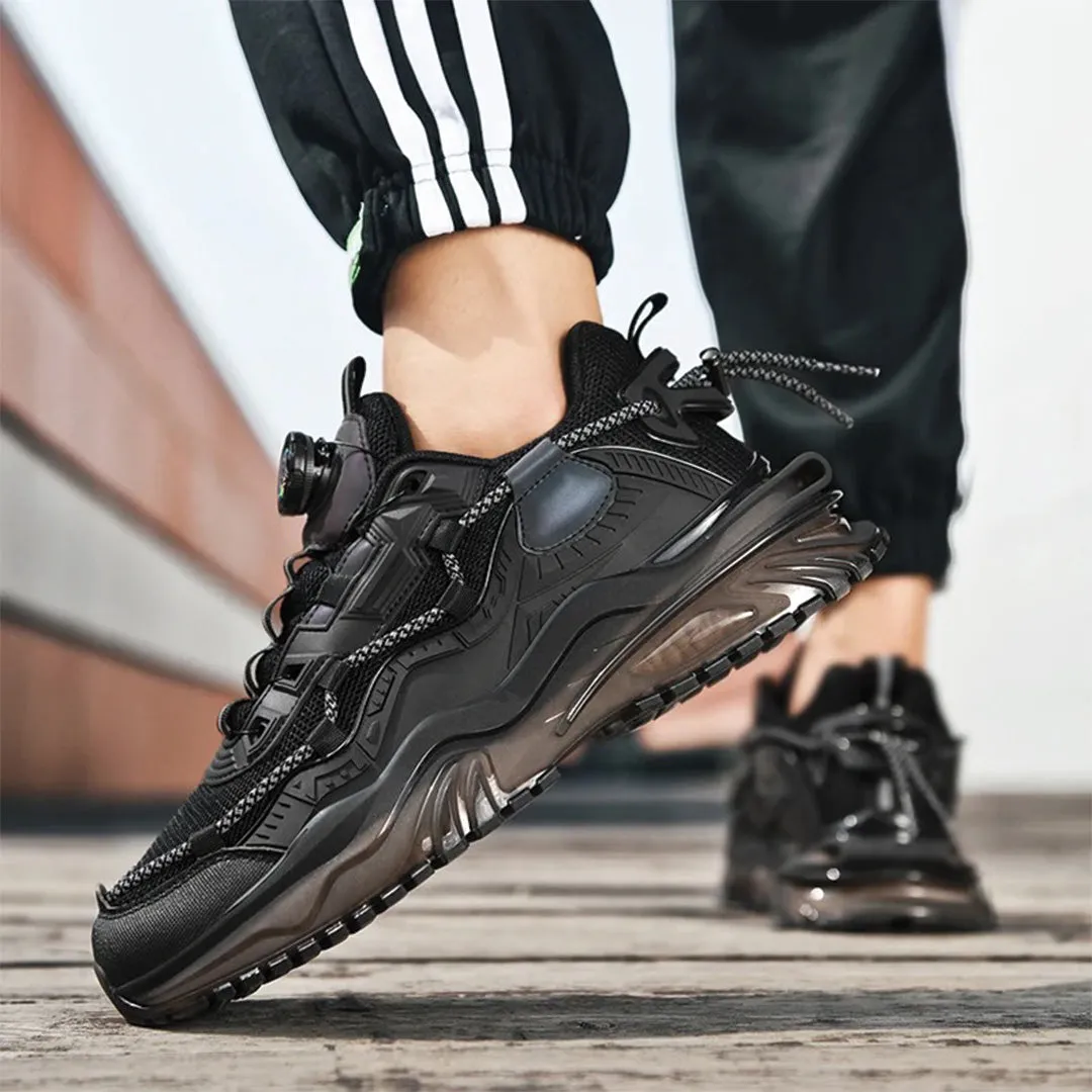 Black Mesh Trainers