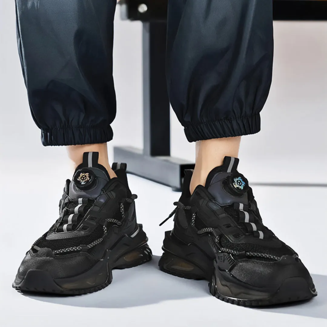 Black Mesh Trainers