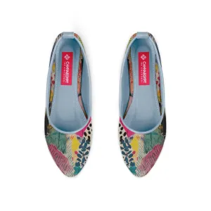 Blue Round Toe Shoe Dye