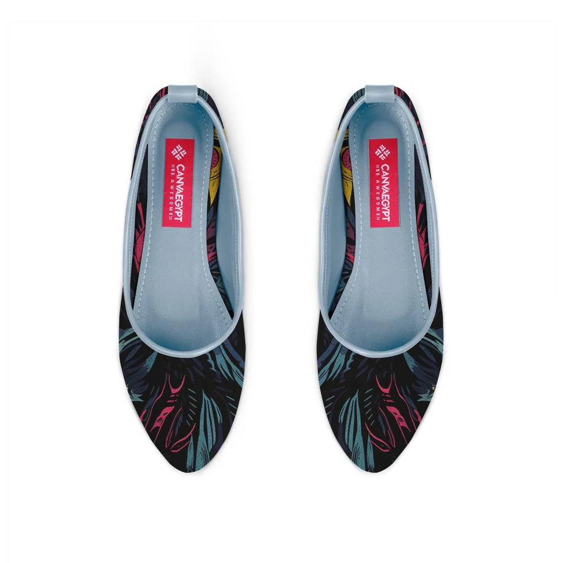 Blue Round Toe Shoe Growing