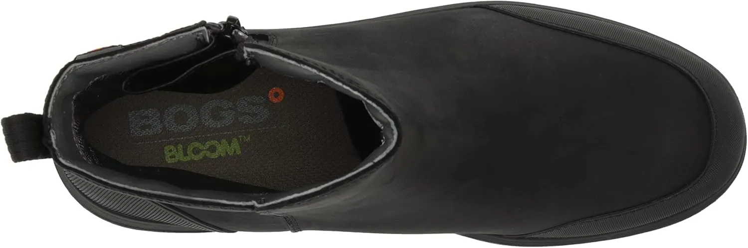 BOGS Women's Holly Zip Leather Boot Rain