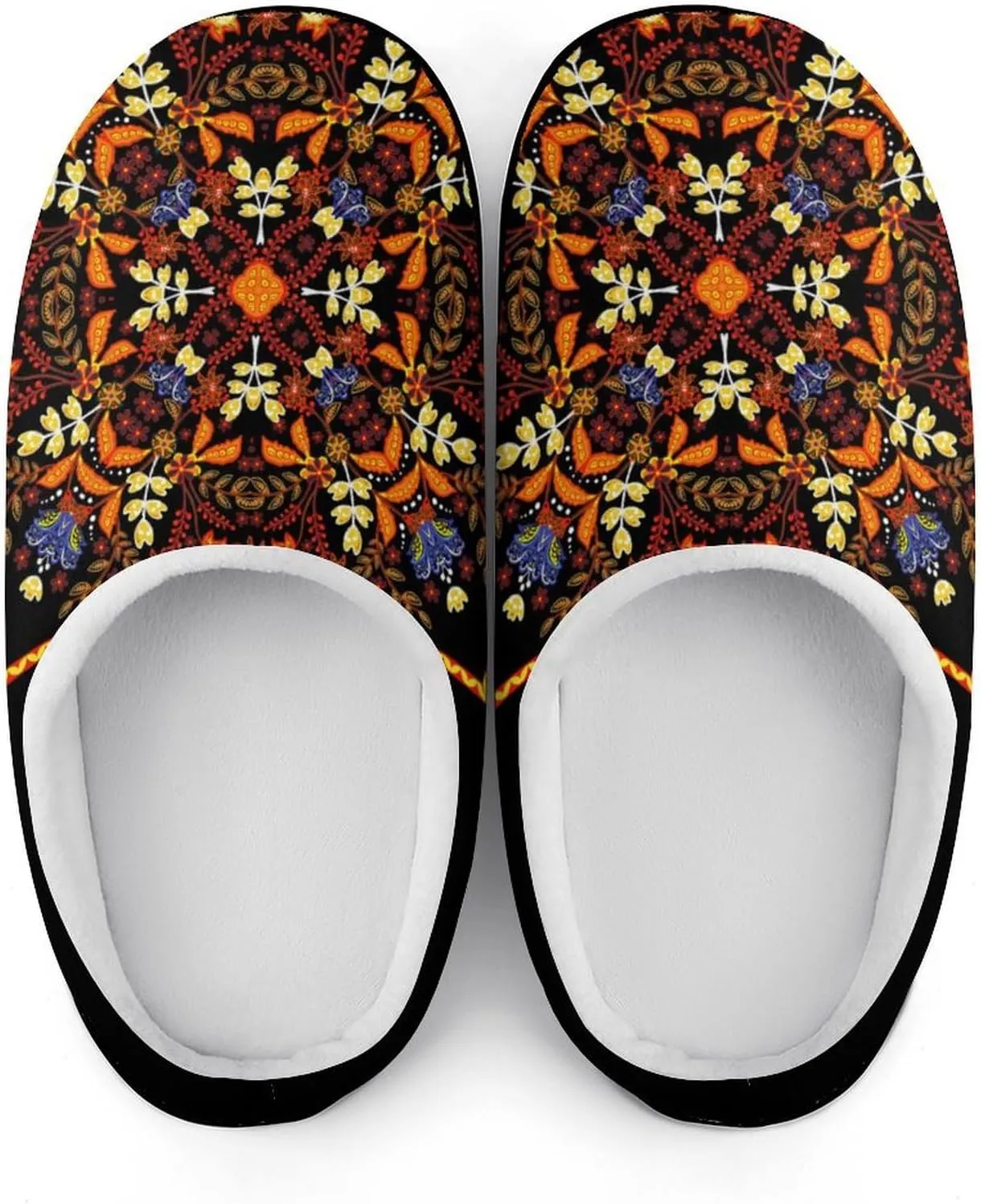 Cactus Clog Slippers For Men Non-Slip Warm House Slippers Women's Cotton Slippers Bedroom Slip-On Shoes Indoor Outdoor