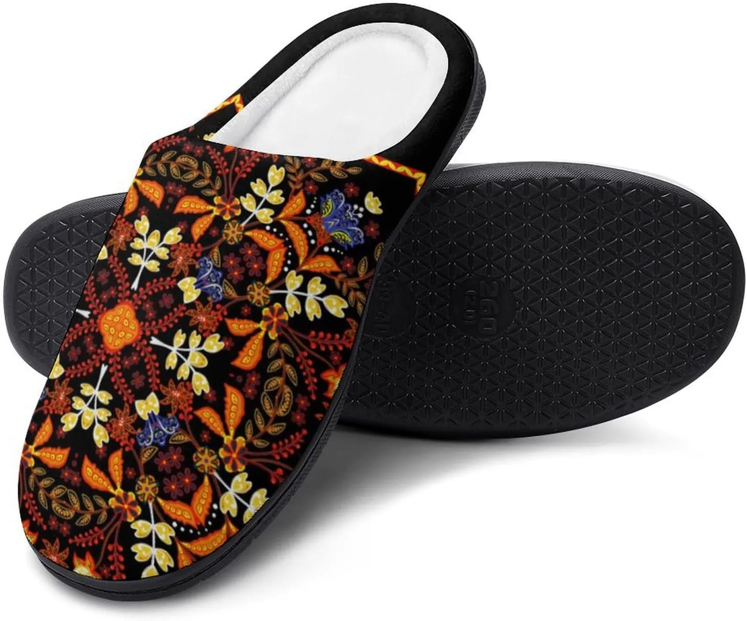 Cactus Clog Slippers For Men Non-Slip Warm House Slippers Women's Cotton Slippers Bedroom Slip-On Shoes Indoor Outdoor