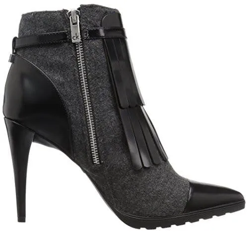 Calvin Klein Makena Ankle Bootie Charcoalblack 6 M Us
