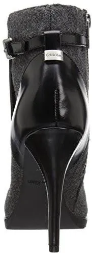 Calvin Klein Makena Ankle Bootie Charcoalblack 6 M Us