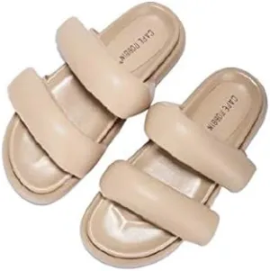 Cape Robbin Women's Puffy Comfort Flat Sandals