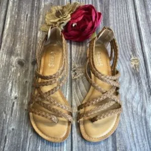 CARLOS Amara Brown Strappy Sandals