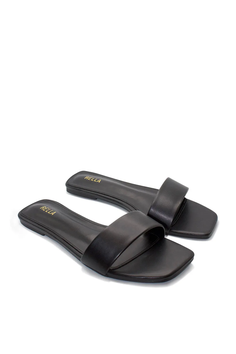 Carmen Flat Sandal - Black