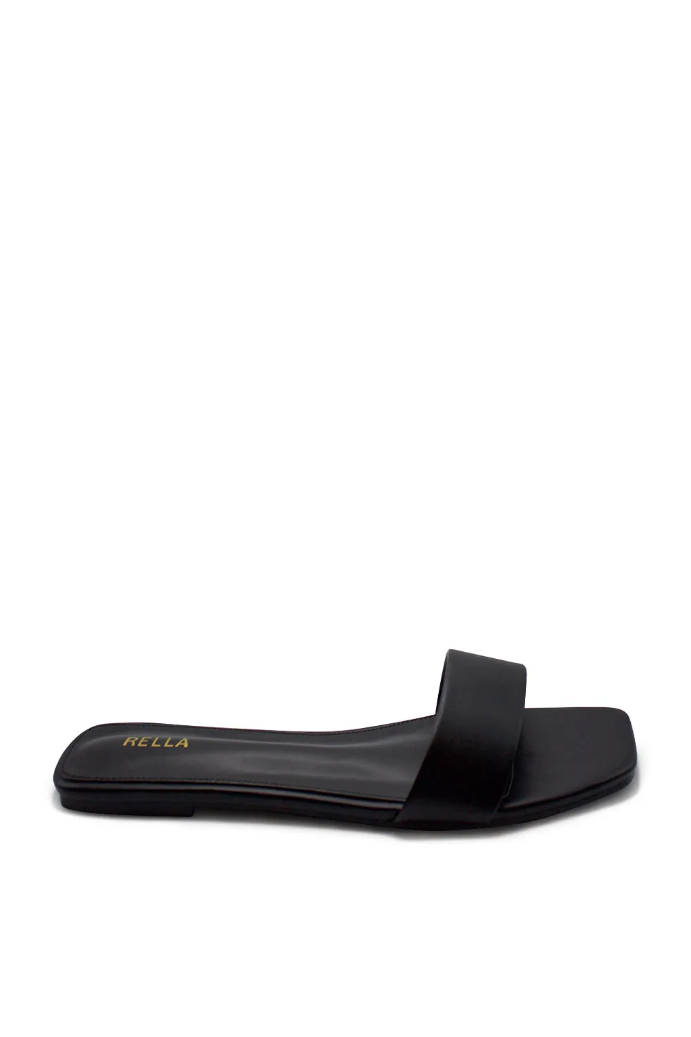 Carmen Flat Sandal - Black