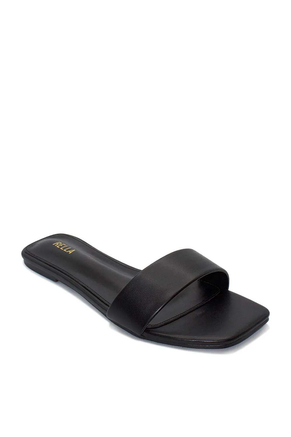 Carmen Flat Sandal - Black