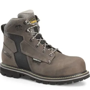 CAROLINA I-BEAM 6" COMPOSITE TOE WATERPROOF WORK BOOT SIZE 9EE GRAY