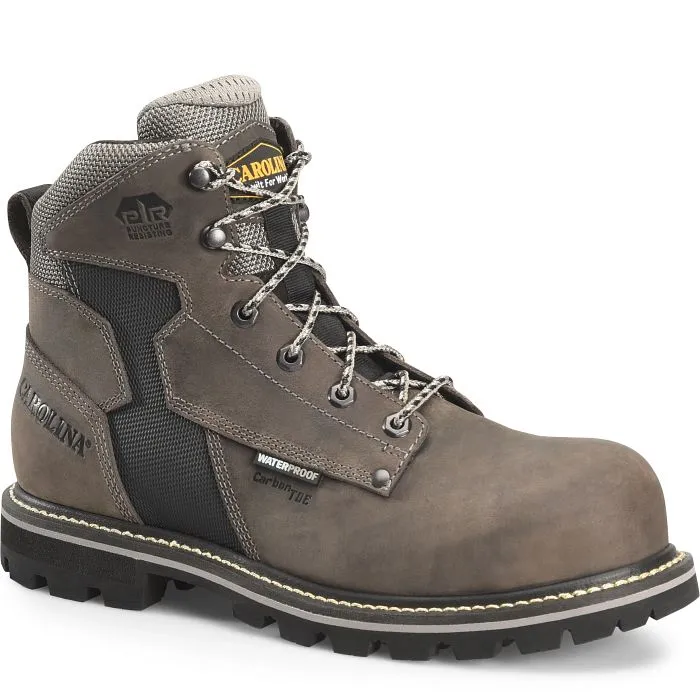 CAROLINA I-BEAM 6" COMPOSITE TOE WATERPROOF WORK BOOT SIZE 9EE GRAY