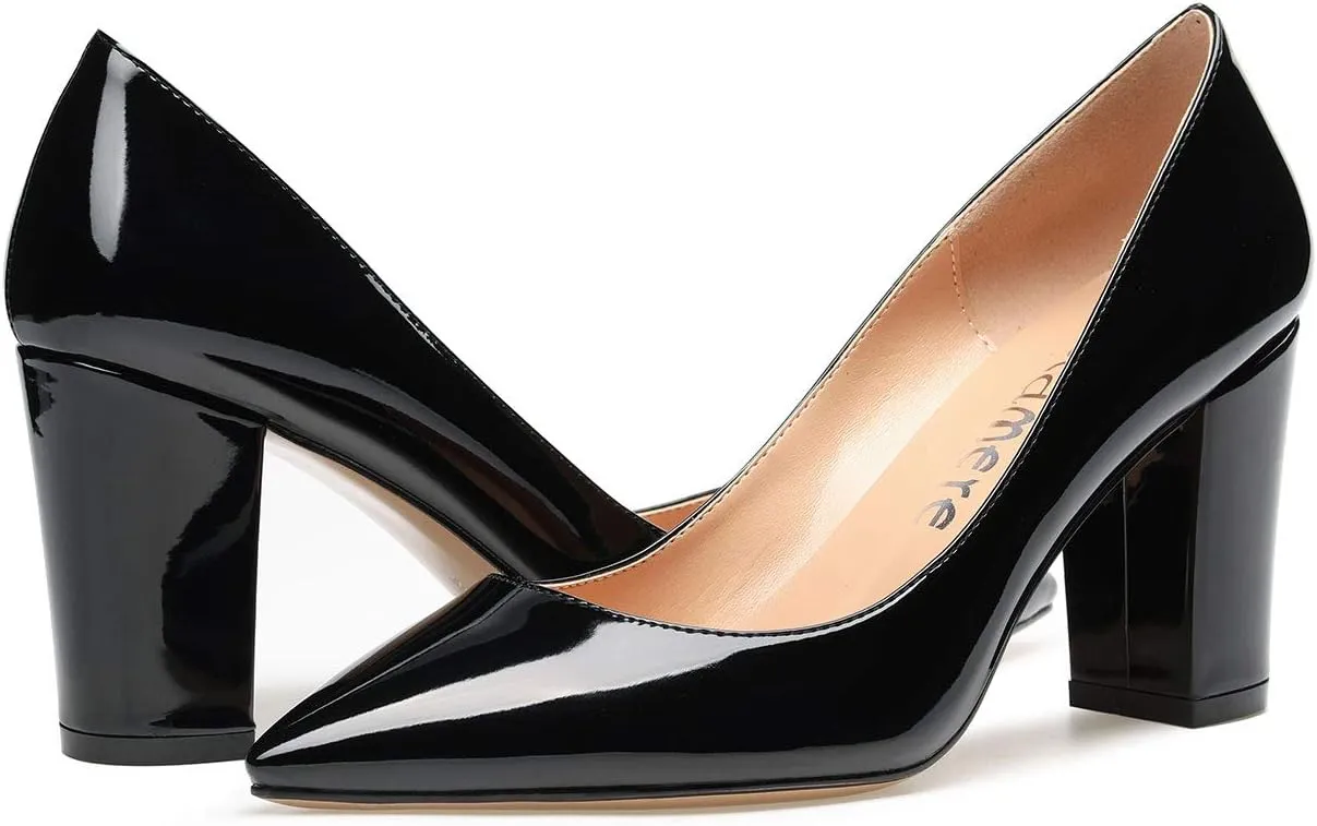Castamere Womens High Heel Pointed Toe Slip-on Pumps 8CM