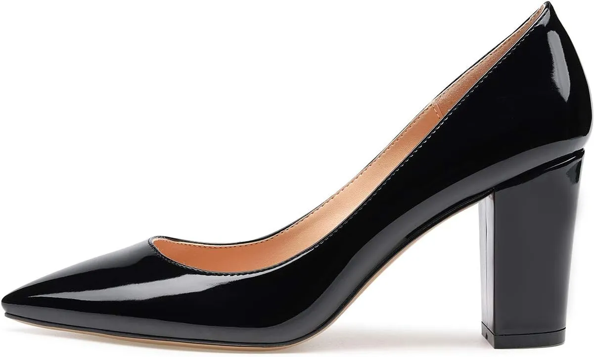 Castamere Womens High Heel Pointed Toe Slip-on Pumps 8CM