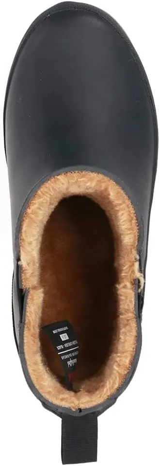 Chooka Women's Waterproof Plush Chelsea Bootie Rain Boot