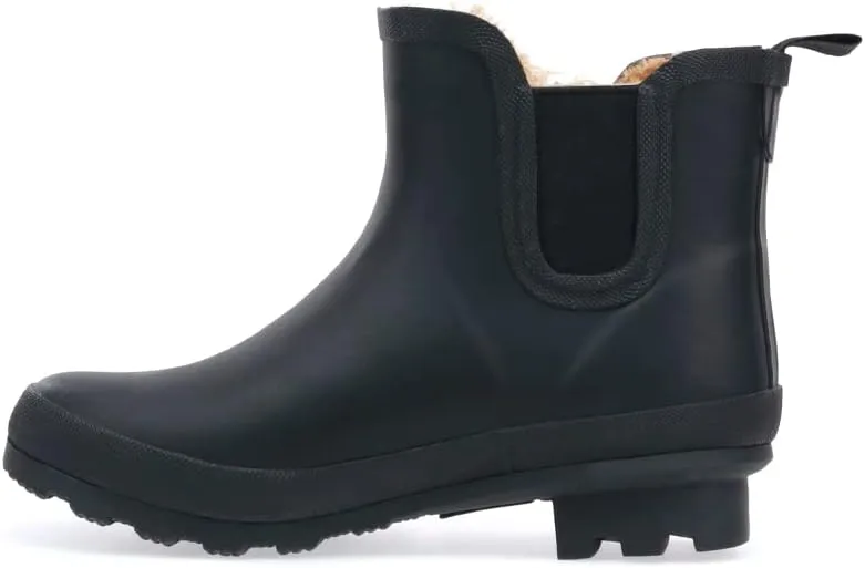 Chooka Women's Waterproof Plush Chelsea Bootie Rain Boot