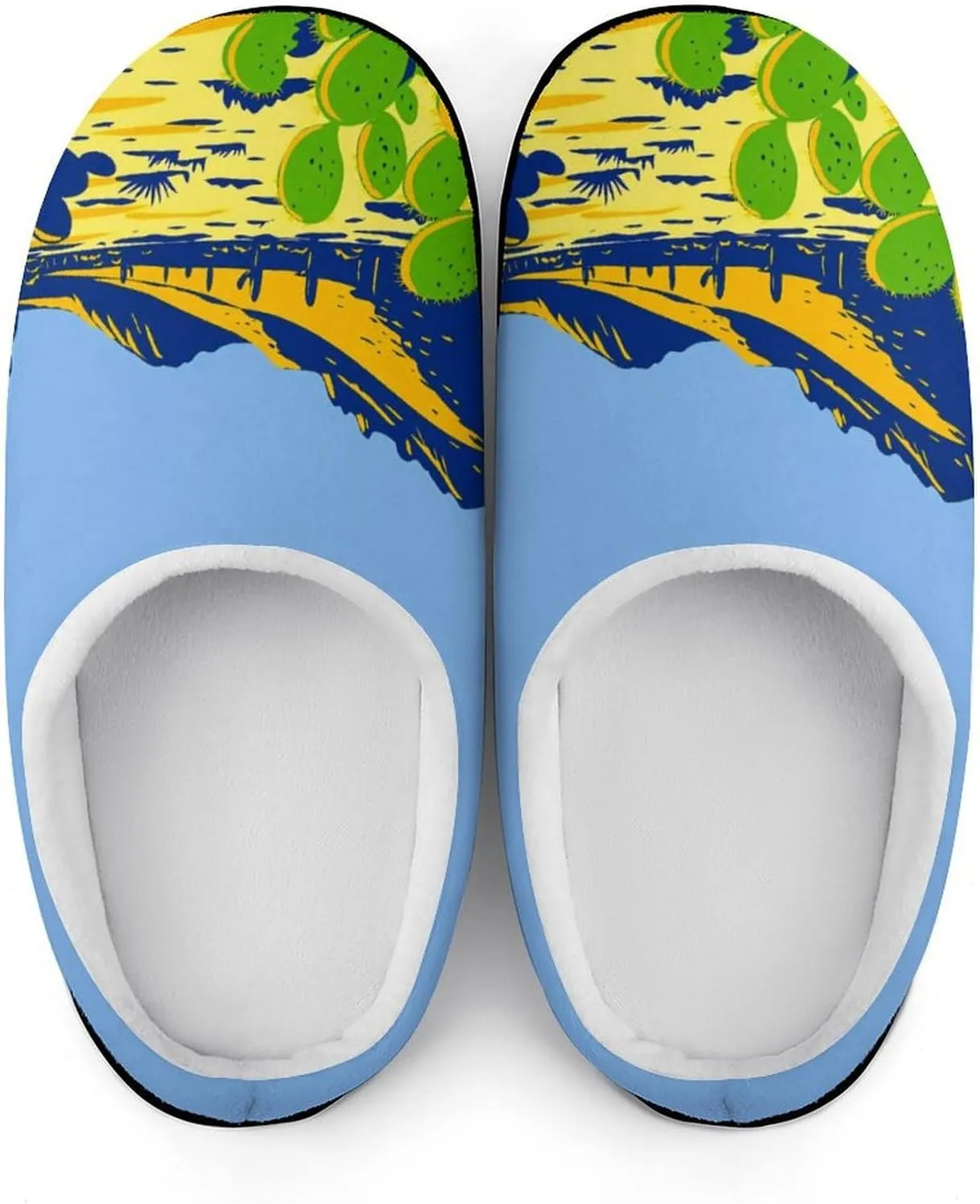Christmas House Slippers For Woman Mens Memory Foam Bedroom Slippers Indoor Outdoor Slip-On Shoes Funny Fall Slippers