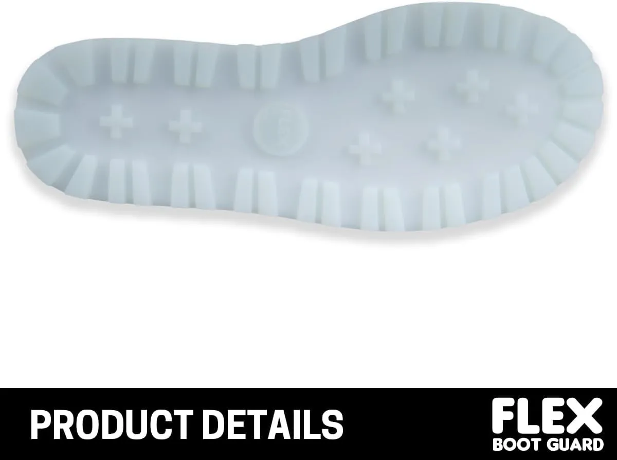 Compatible with UGG Boot, Waterproof Silicone Rubber Shoe Covers, Reusable Upgraded Overshoes, Non-Slip Washable for Women, Men (L (Men 9-11), Clear)