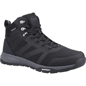 Cotswold Kingham Mid Recycled Plastic Synthetic Pu Men's Black Hiking Boots