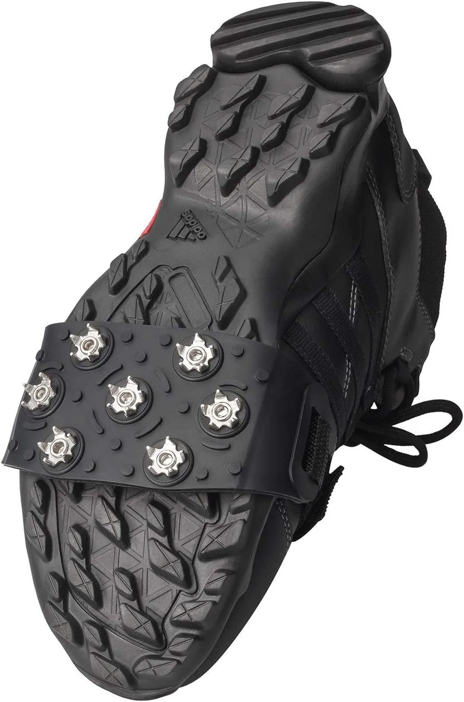 Crampon Traction Cleats Anti-Skid Traction Grips Crampons Spikes 7 Point Cleats for Footwear for Walking, Jogging, Hiking, Mountaineering Ice Snow Grips