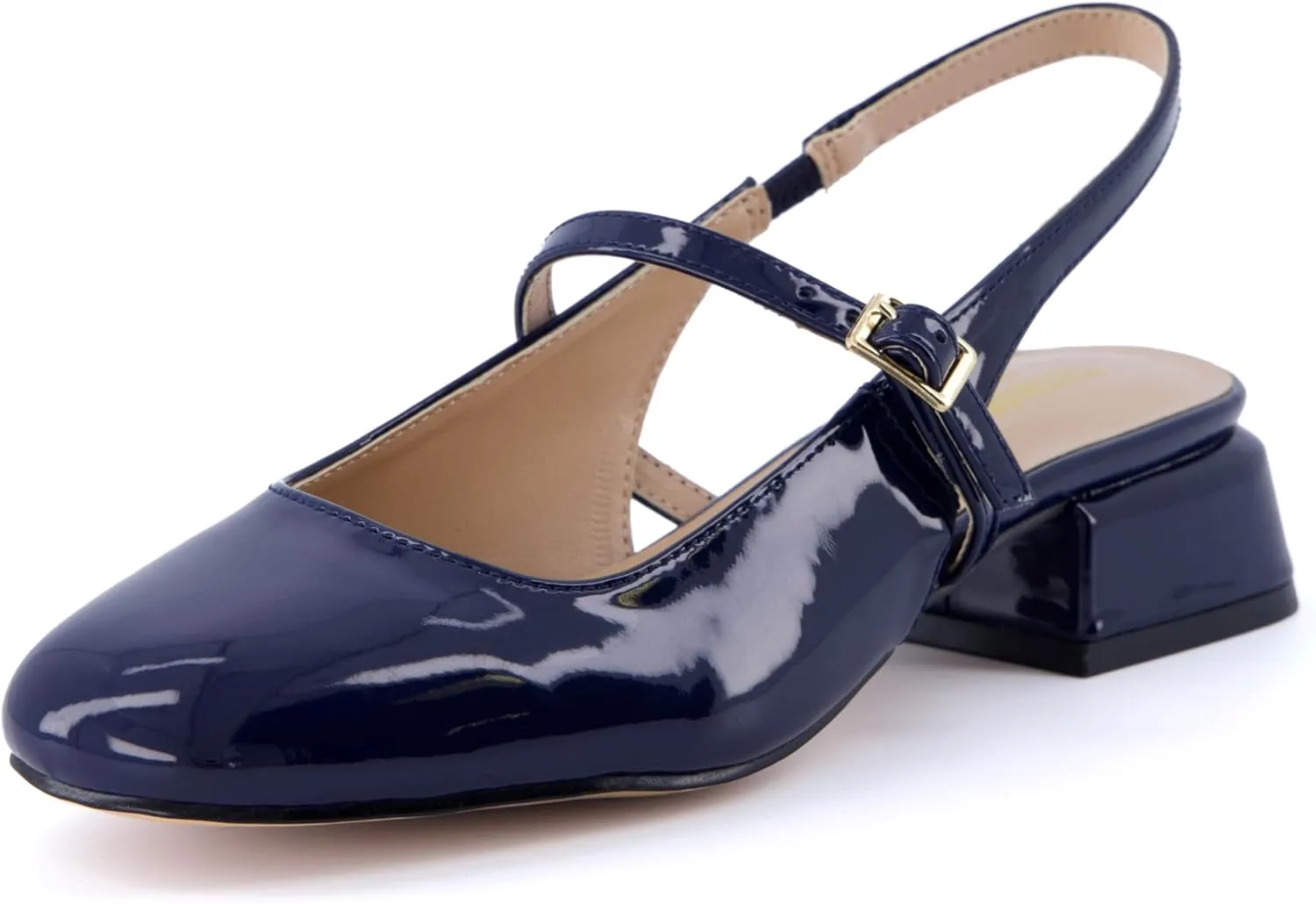 CUSHIONAIRE Women's Gogo Round Toe Mary Jane Dress Shoe  Memory Foam, Wide Widths Available
