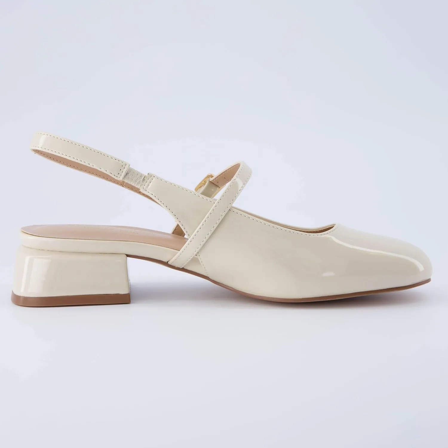 CUSHIONAIRE Women's Gogo Round Toe Mary Jane Dress Shoe  Memory Foam, Wide Widths Available