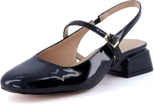 CUSHIONAIRE Women's Gogo Round Toe Mary Jane Dress Shoe  Memory Foam, Wide Widths Available