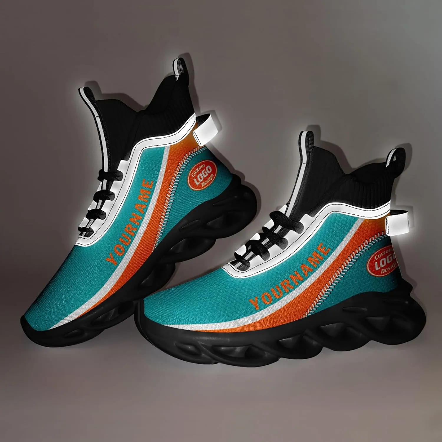 Custom Men Athletic Walking Running Tennis Shoes Fashion Women Hightop Breathable Lightweight Sneaker Unisex Baseball Shoes