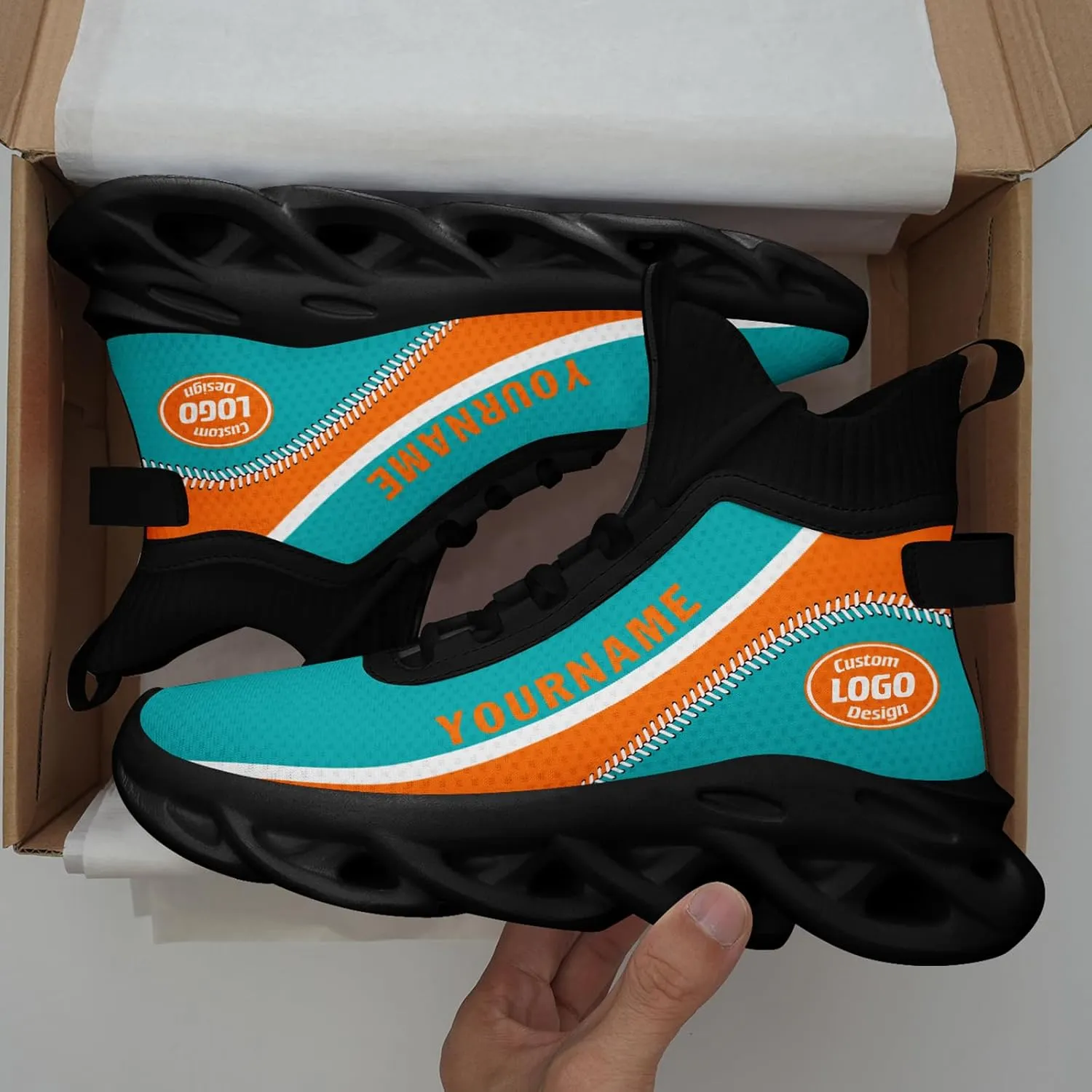 Custom Men Athletic Walking Running Tennis Shoes Fashion Women Hightop Breathable Lightweight Sneaker Unisex Baseball Shoes