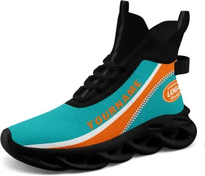 Custom Men Athletic Walking Running Tennis Shoes Fashion Women Hightop Breathable Lightweight Sneaker Unisex Baseball Shoes