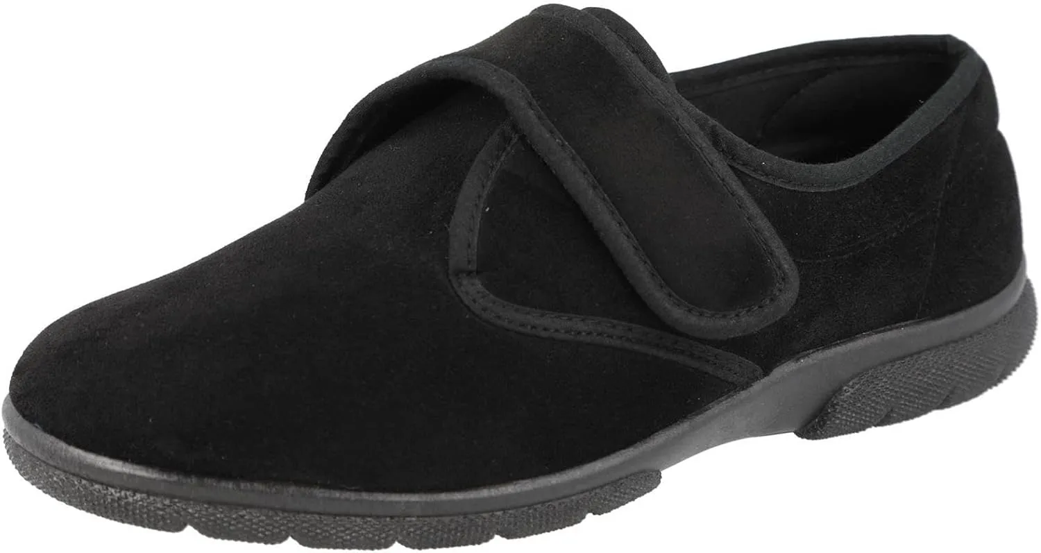 DB Shoes Men's 2V Fit Touch Strap Traditional Shoes in Black, Sizes 6 to 12