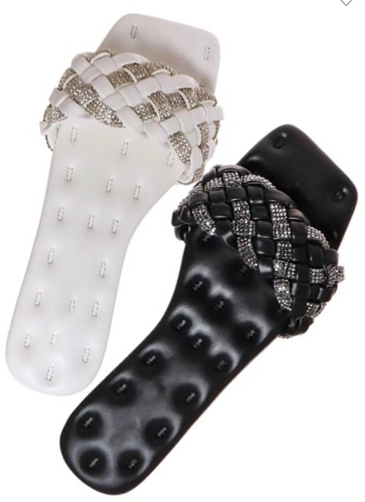 Dreamy Flat Bling Sandal_Black Combo