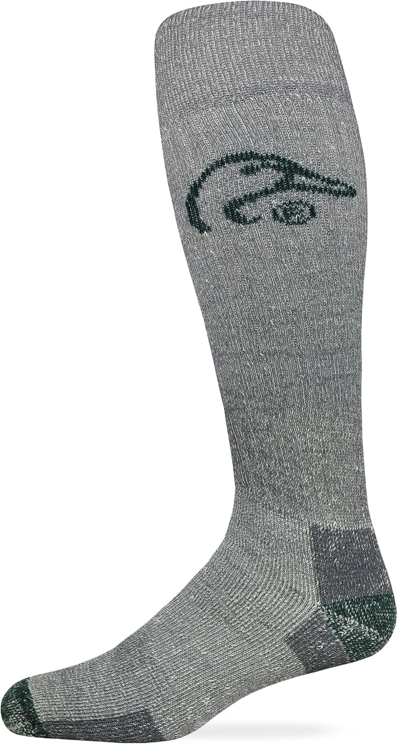 Ducks Unlimited Mens 80% Merino Wool Heavyweight over the calf Boot Socks 1 Pair