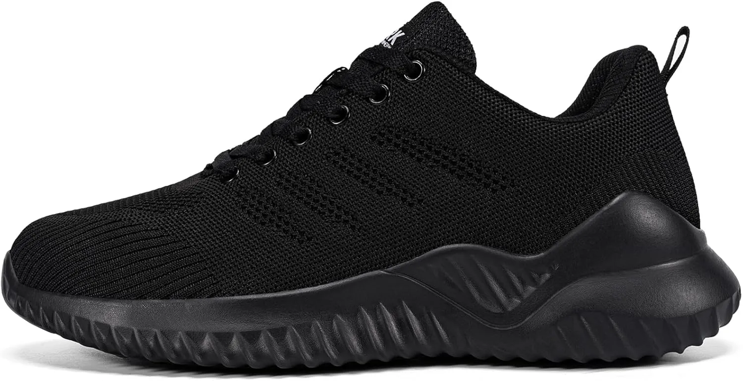 DYKHMILY Steel Toe Shoes for Men Lightweight Work Shoes Comfortable Safety Shoes Air Cushion Construction Shoes