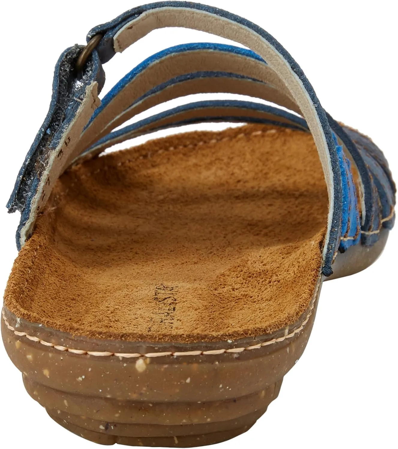 El Naturalista Women's N327 Multi Leather Blue Mixed/Torcal Flat Sandal