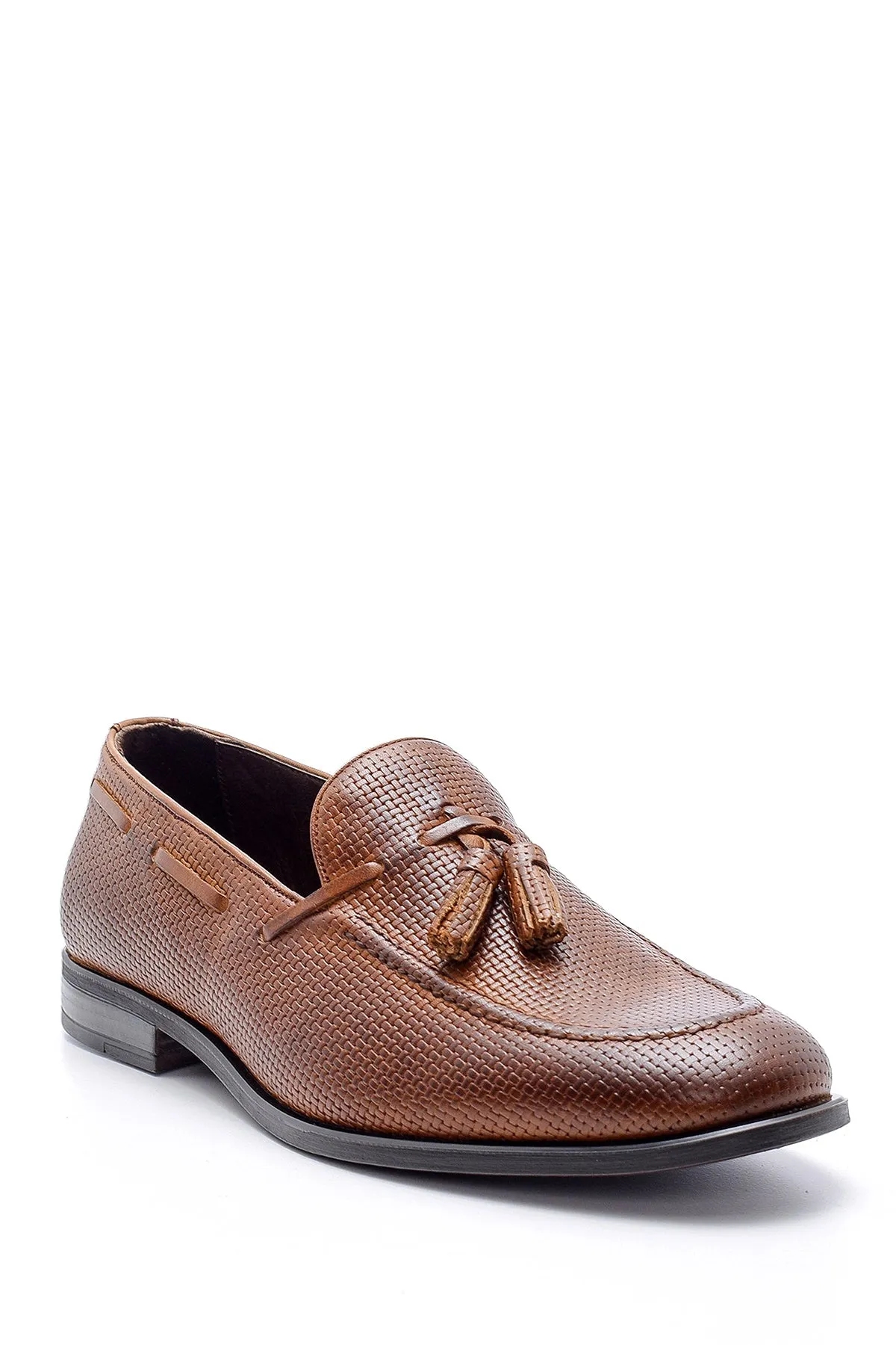 Erkek Deri Baskılı Loafer