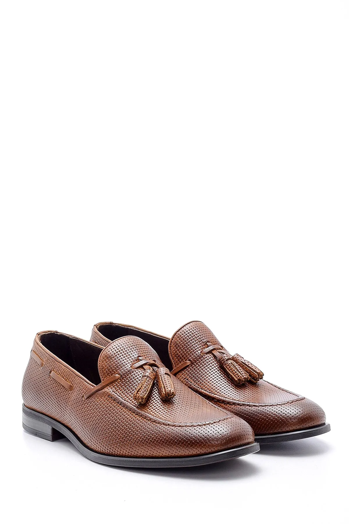 Erkek Deri Baskılı Loafer